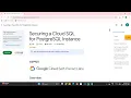 Securing a Cloud SQL for PostgreSQL Instance