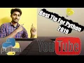 How To Learn Python For Youtube in Hindi Tips Learning Python 2019