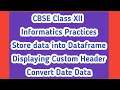 Explore read - csv function in Python Import data into dataframe from CSV