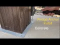 Wedge anchor into concrete DIY How to bolt down a gazebo shed or structure to cement