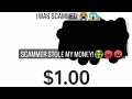 I was scammed on Instagram Cashapp flip scam