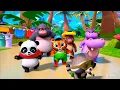 Download Lagu Down in the jungle where nobody goes | 3D nursery rhymes \u0026 kids songs | Oly Cartoon TV