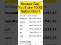 Download Lagu Berapa Gaji YouTuber Pemula 1000 Subscriber #shorts #tutorial #tipsntrik #trending
