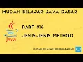 Mudah Belajar Java - Jenis Method Pondasi Method