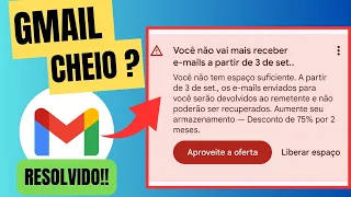 COMO LIBERAR ESPAÇO NO GMAIL- ARMAZENAMENTO CHEIO!!