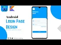 Login Page in Android Studio using Java Kotlin Android UI 2023 Foxandroid