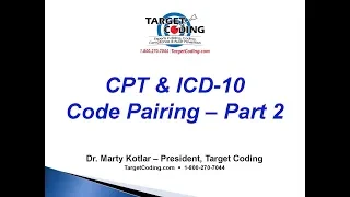 Target Coding CPT ICD 10 Code Pairing 2