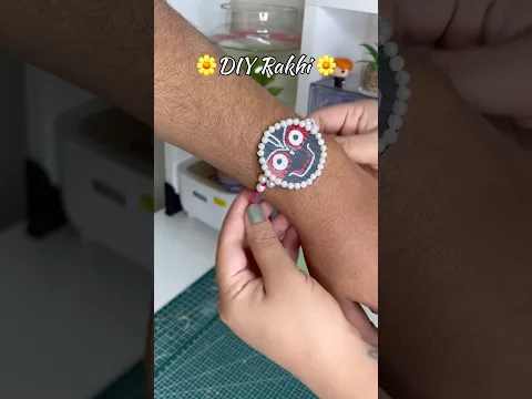DIY cute rakhi🌼 #diy #rakhispecial #rakhi #diyrakhi