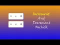 Increment Decrement Number with Button HTML CSS JavaScript