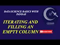 14 How to iterate and fill over an empty column using python pandas