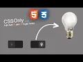 Light Bulb On and Off Toggle Switch using Html CSS Only No Javascript