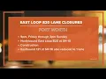 Fort Worth East Loop 820 closures you need to know