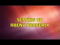Ubuntu Setting up rbenv properly
