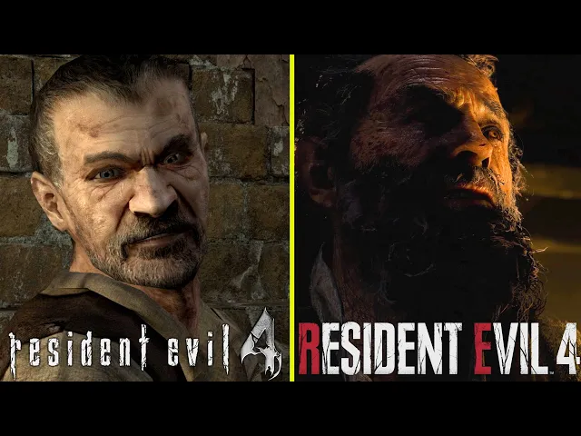 Resident Evil 4 Remake vs Original / Remastered Early Graphics Comparison