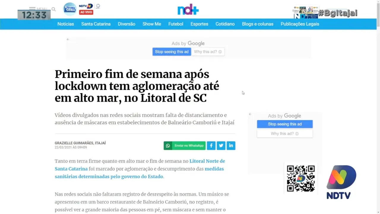 Final de semana com festa e aglomeração aqui região, e aquário de Balneário Camboriú tem novidades