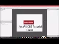 JavaFX CSS Tutorial Label