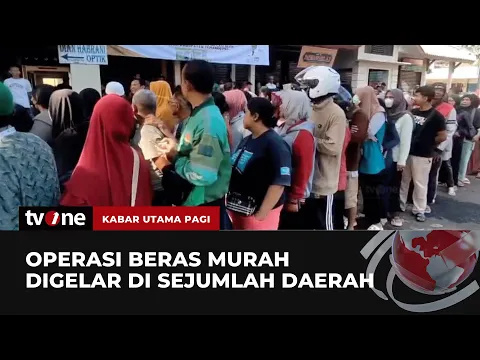 Operasi Beras Murah Digelar di Sejumlah Daerah, Antrean Warga Penuh Sesak