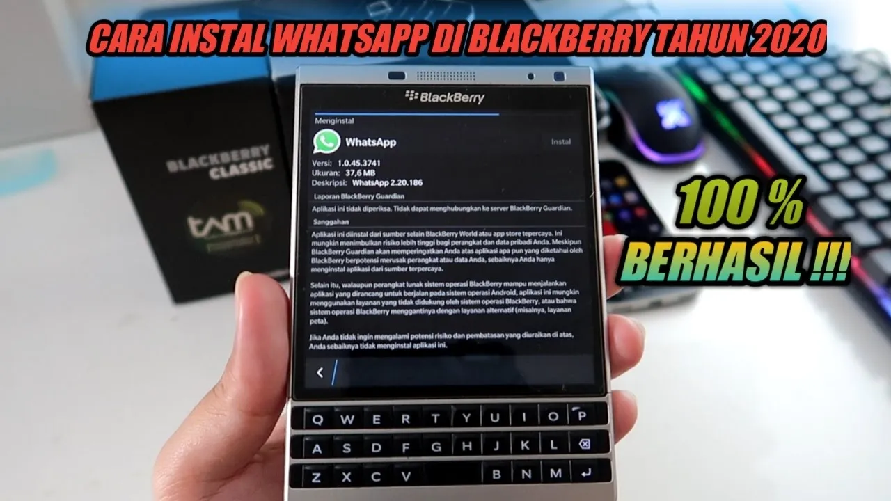Tutorial pasang whatsapp di blackberry davis ( os 6 dan 7 ). 