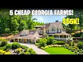 5 DIRT-CHEAP GEORGIA FARMHOUSES For Sale Right Now 55k