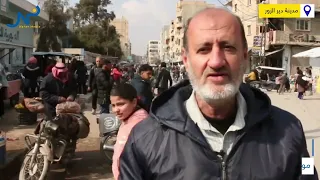 بلدية  ديرالزور تنظم أمكنة البسطات العشوائية في شارع الوادي دندنها