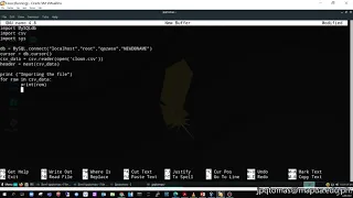 Part 5 - Simple Python script to import CSV data to MySQL database