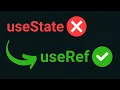 Stop misusing useState useRef instead React