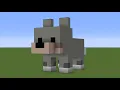 How To Make a Baby Wolf Statue In Minecraft