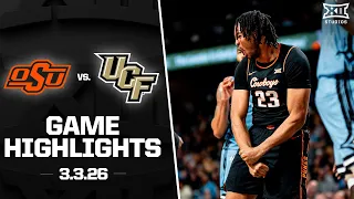 Oklahoma State vs UCF Game Highlights 2025-26 Big 12 Men s Basketball