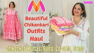 Huge Chikankari Haul | Myntra Chikankari Kurta Sets Tops Coord Sets n more  | Perkymegs Hindi