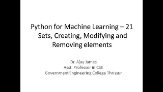 Python for Machine Learning - 21