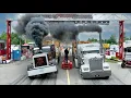 Download Lagu 3,000HP Semi Trucks vs 120,000 Pound Trailers - DRAG RACING! (Great Lakes Big Rig Challenge)