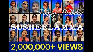acapella tribute to p susheela amma by 21 singers shweta mohan and friends