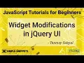 Widget Modifications in JQuery UI using Getter and Setter Methods 2019