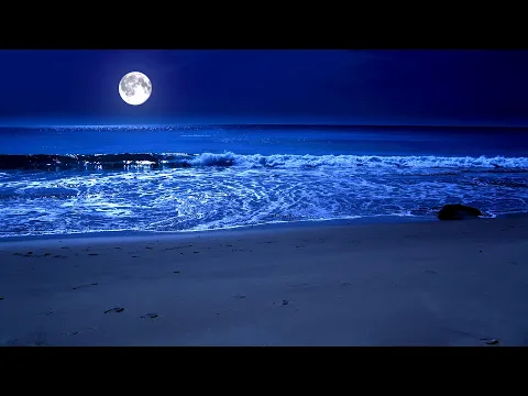 Download MP3 Sleep By The Sea All Night With The Full Moon And Relaxing Sparkling Waves on Zavival Beach, 11 Hrs