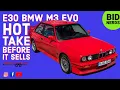 23k Mile BMW M3 EVO on Bring a Trailer