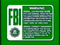 Green FBI Warning Screen for 10 seconds