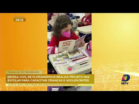 Defesa Civil de Florianópolis realiza projeto nas escolas para capacitar crianças e adolescentes