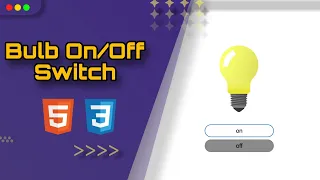 Light Bulb Switch with HTML CSS JAVASCRIPT