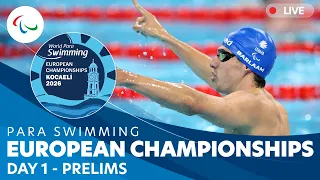 Para Swimming | Kocaeli 2026 European Championships | Day 1 | Prelims