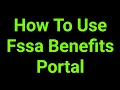 How To Use Fssa Benefits Portal