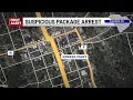 Police Man arrested after suspicious package reported in Pickens