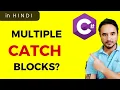 Can we execute multiple Catch blocks