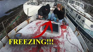 Ripping apart a sailing yacht