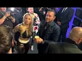 Conor McGregor and Ebanie Bridges get on the Irish stout