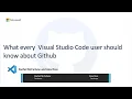What every Visual Studio Code user should know about GitHub BOD116