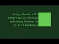 Accessing Databases through Owens CC Library No Voiceover