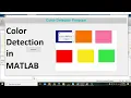 how to make a colour detector program in matlab colour detection in matlab color detection