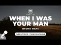 Lagu (Perfect for baritones!) When I Was Your Man - Bruno Mars (Even Lower Key - Piano Karaoke)