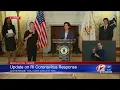 NOW Governor Raimondo Dr Alexander-Scott take questions during Friday briefing