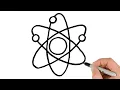 How to Draw an Atom Science Symbol Drawing Tutorial